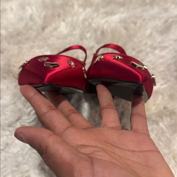 Karl Lagerfeld Veyda Pointed Toe Red Mary Jane - Picture 7 of 11